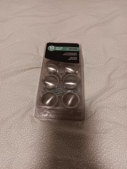 Contempo Cabinet Knob, Satin Nickel, 1-1/2 in,10 Pk 