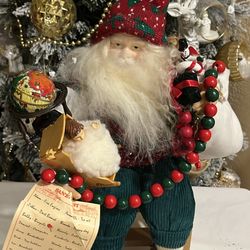 Collectible Santa’s Checking His List
