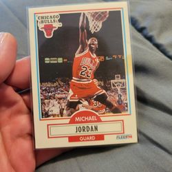 1990 Fleer Basketball Michael Jordan Chicago Bulls #76