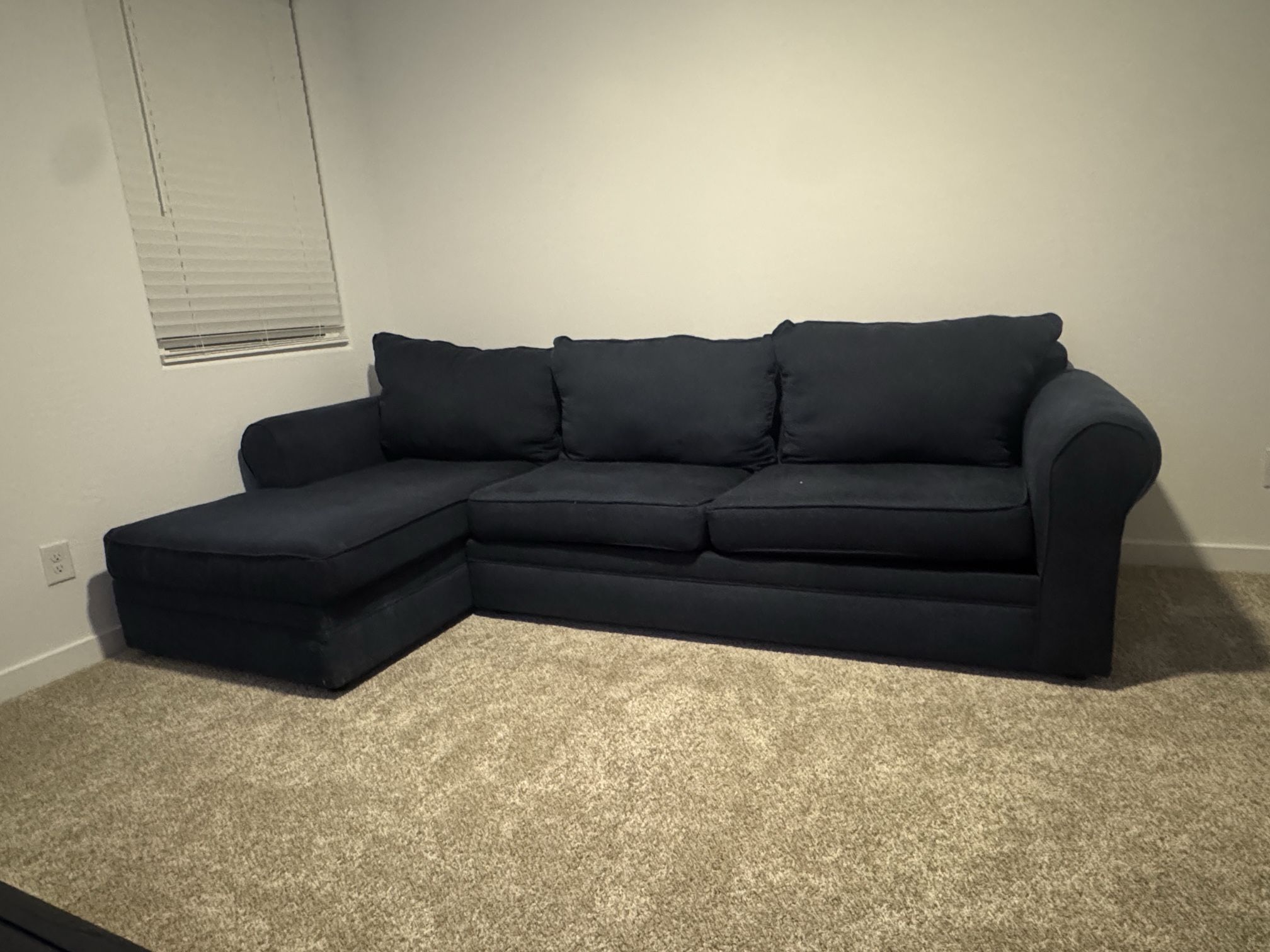 Dark Blue Sectional Couch