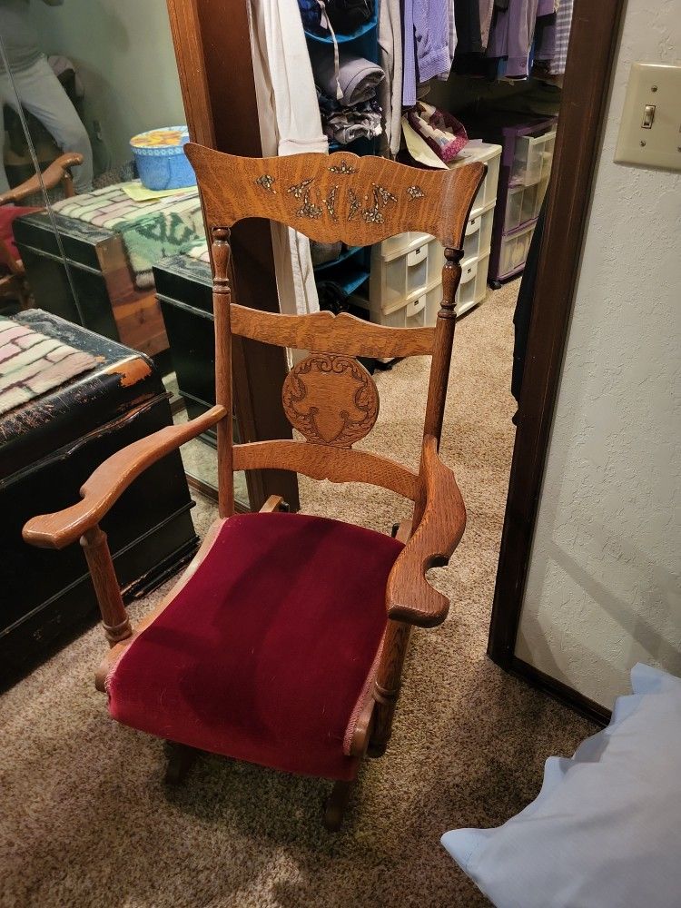 Glider Rocking Chair, Antique