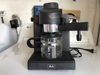 Melitta 4 Cup Cafe Cappuccino Espresso Machine Maker Coffee MEX1B Frother