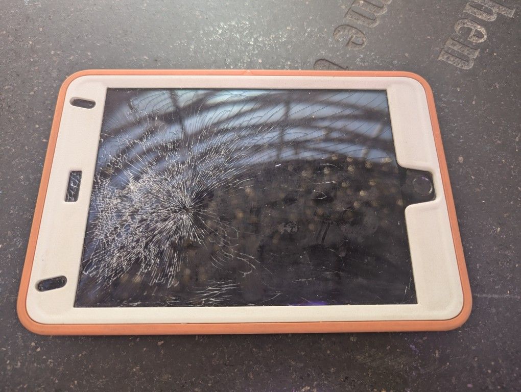 iPad Mini 4, Cracked Screen, Works Fine