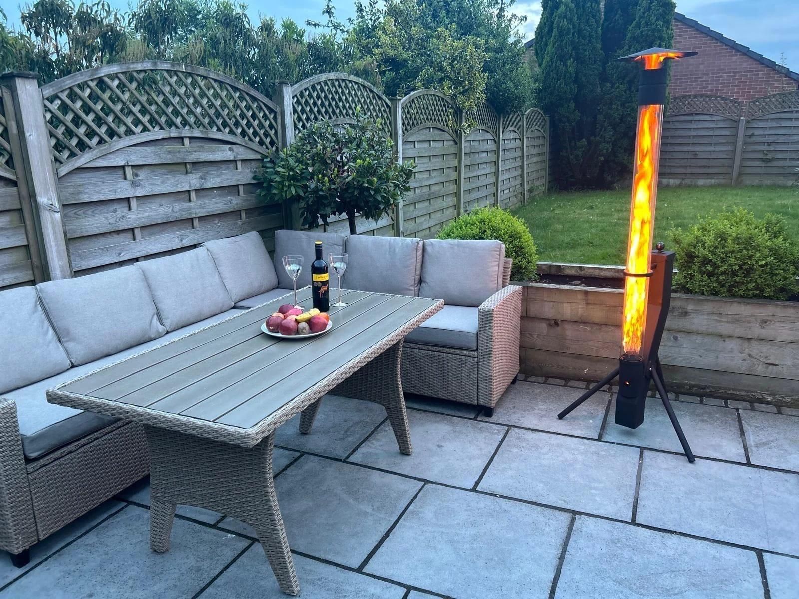 Ambiance Modern Glass Tube /Patio Heater -Outdoor /Restaurant Style