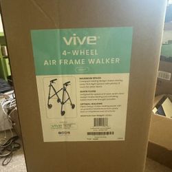 New In Box Mobility Lightweight Walker for Seniors - Narrow, Folding Walker w/Wheels for Small & Tight Spaces - Light Weight for Balance, Compact Door