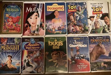 Lot Of 10 Favorite Disney VHS Tapes 