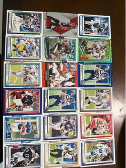 Stack of NFL cards