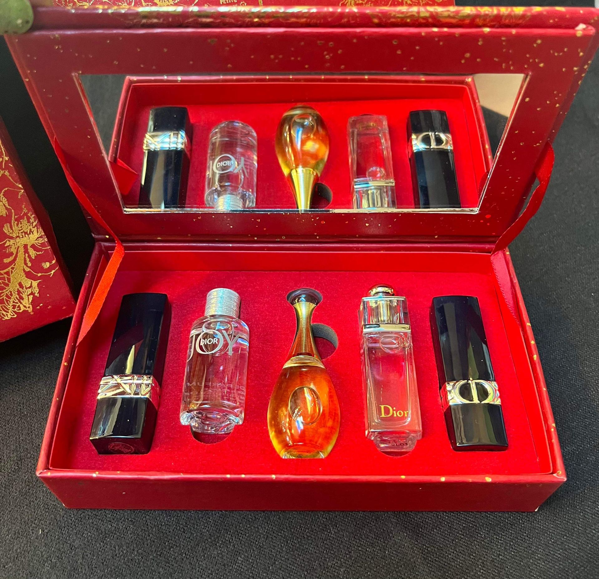mini lipstick and perfume set with box and gift bag 💥💥💥