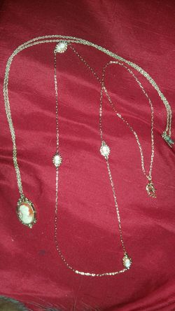 Cameo necklaces, 2.