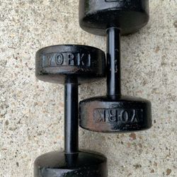 (YES STILL AVAILABLE) Two 25 Lb Dumbbells 
