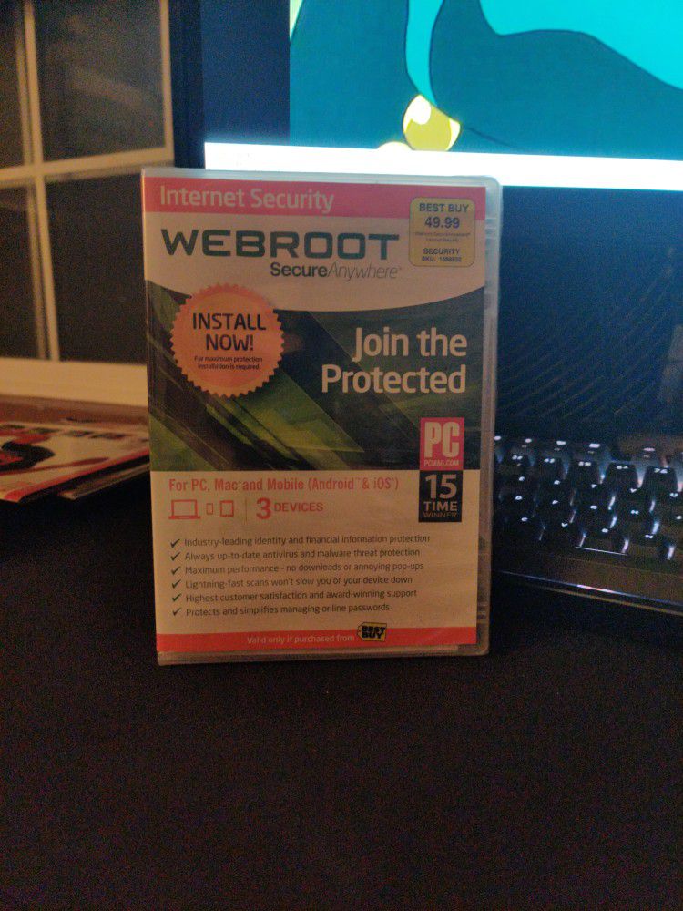 Webroot Anti Virus Sealed NEW