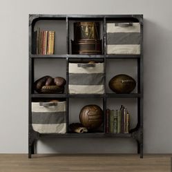 RH Foundry Metal Cubby Bookshelf System