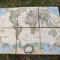 Nice thick wrapped canvas world map