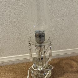 2 Vintage Crystal Table Lamps