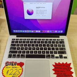 Deal of the Day - MacBook Pro 13" 2015 i5 8gb 128gb macOS Monterey Microsoft Office Charger 