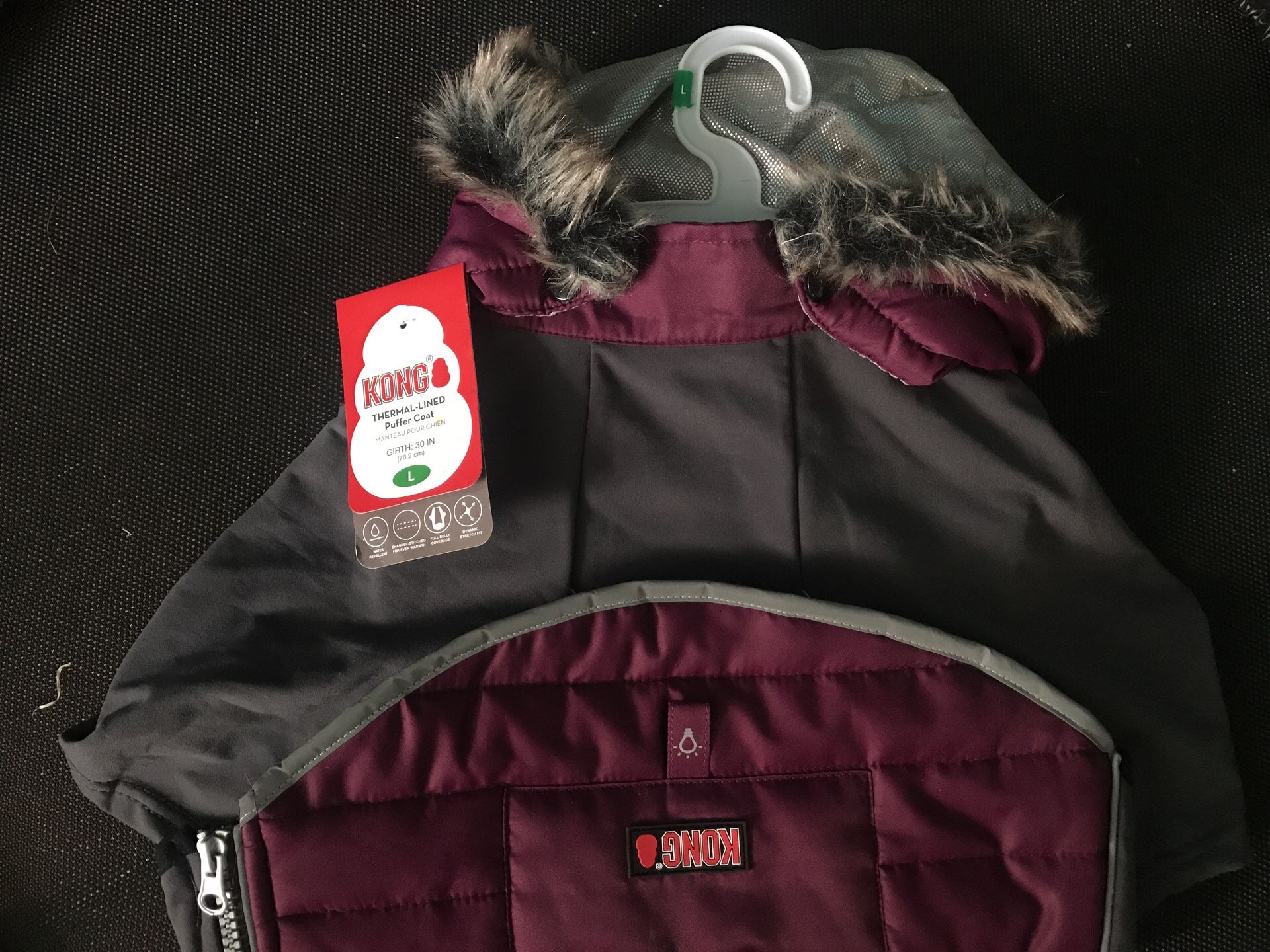 kong thermal lined puffer coat