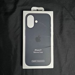 Apple iPhone 17 silicon case black color
