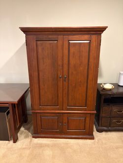 Large Wood Armoire / Storage Cabinet, Pickup Today