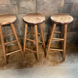 Wooden Bar Stools 