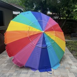 Rainbow Outdoor Umbrella 