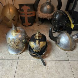 Medieval & Knight Helmets Shields 