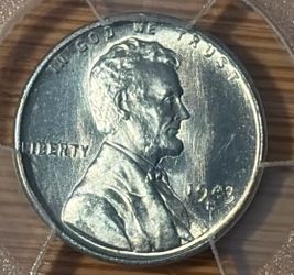 GORGEOUS UNCIRCULATED 1943-S STEEL WHEAT CENT GRADED MS 66 PCGS!!