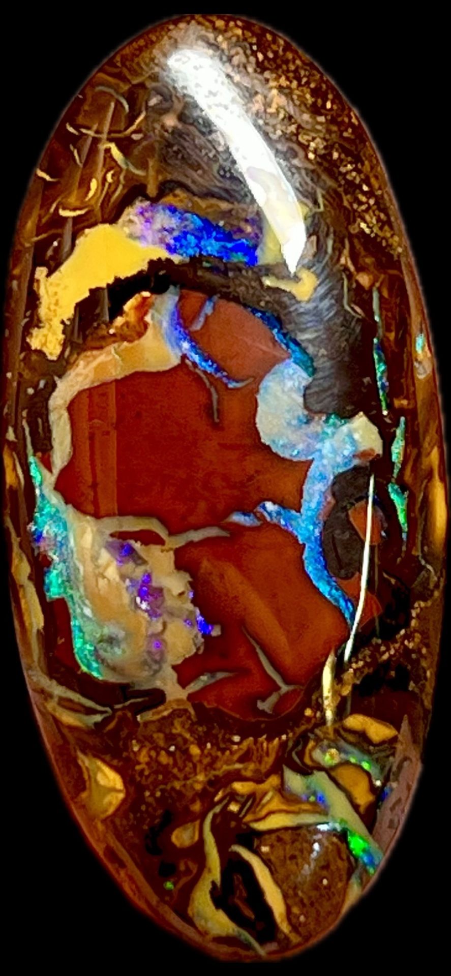Australian Boulder Opal Yowah Nut Crystal