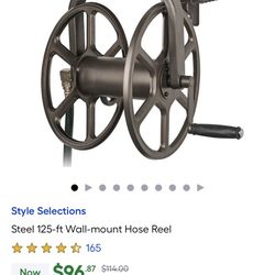2x Wall-mount Hose Reels