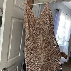 Rose Gold Sequence Dress