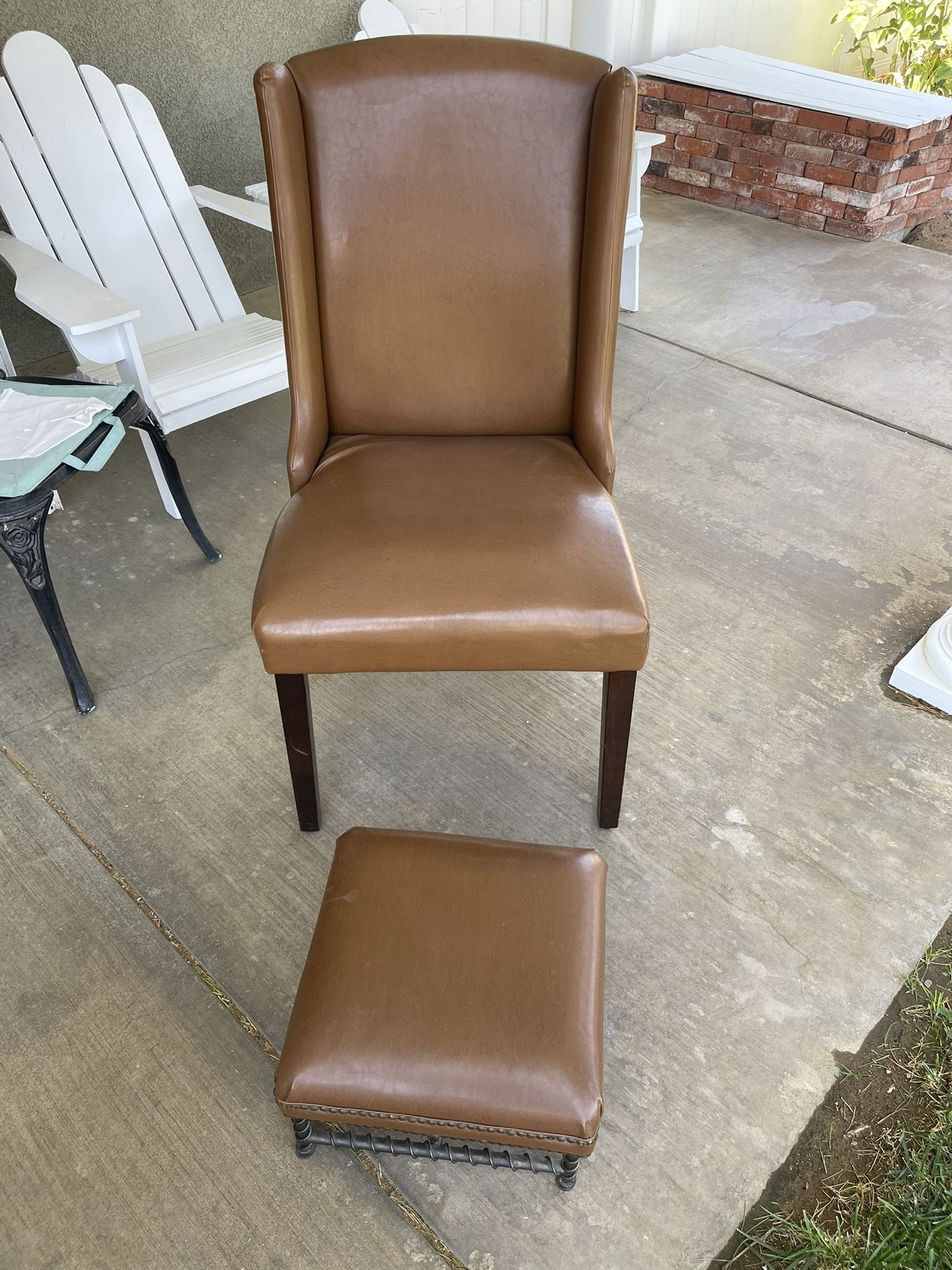 Chair And Foot Stool