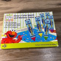 Elmo’s Color Match & Memory Game By RoseArt Ages 3 And Up