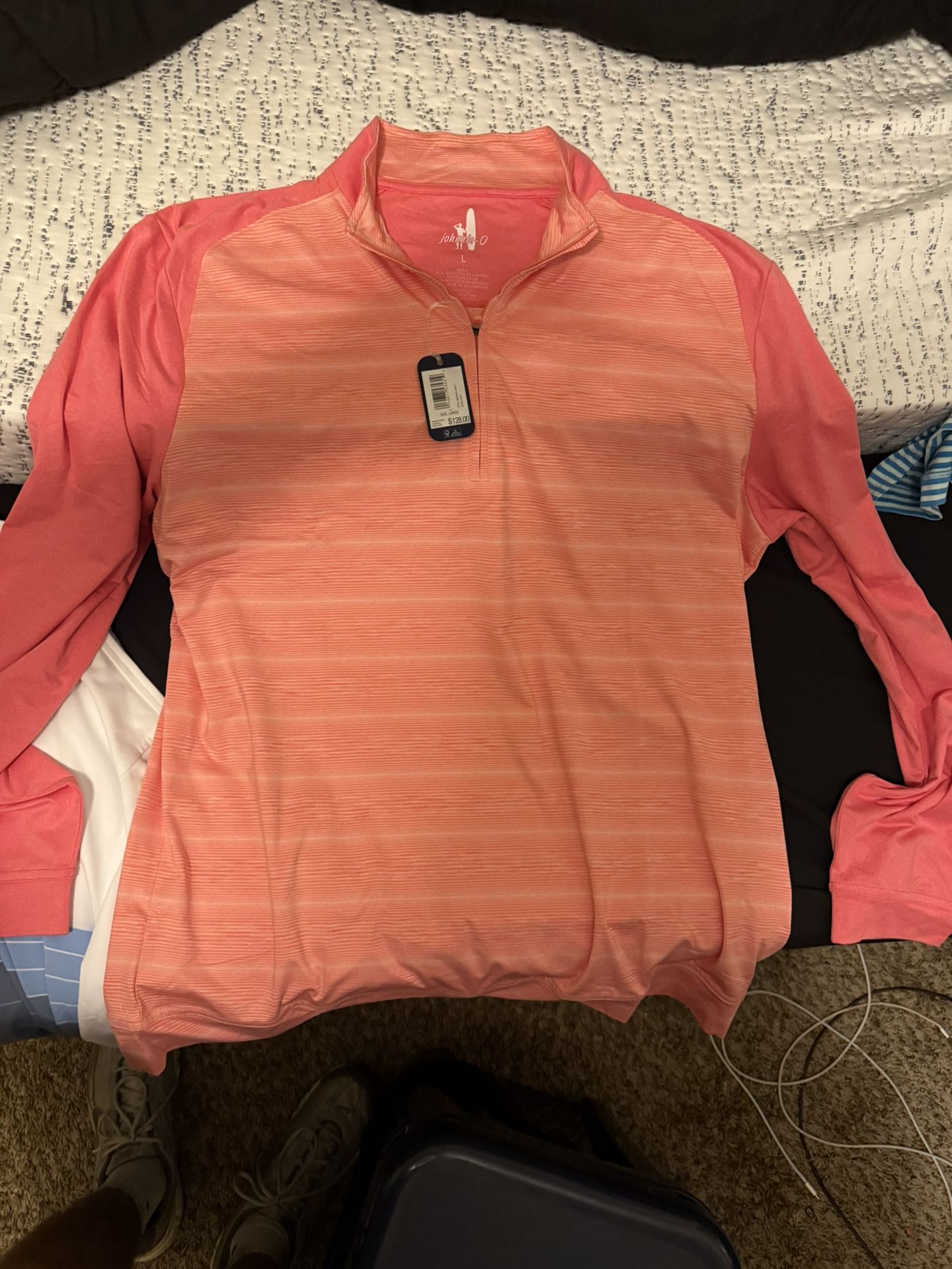 Johnnie O Quarterzip (Large) NEW