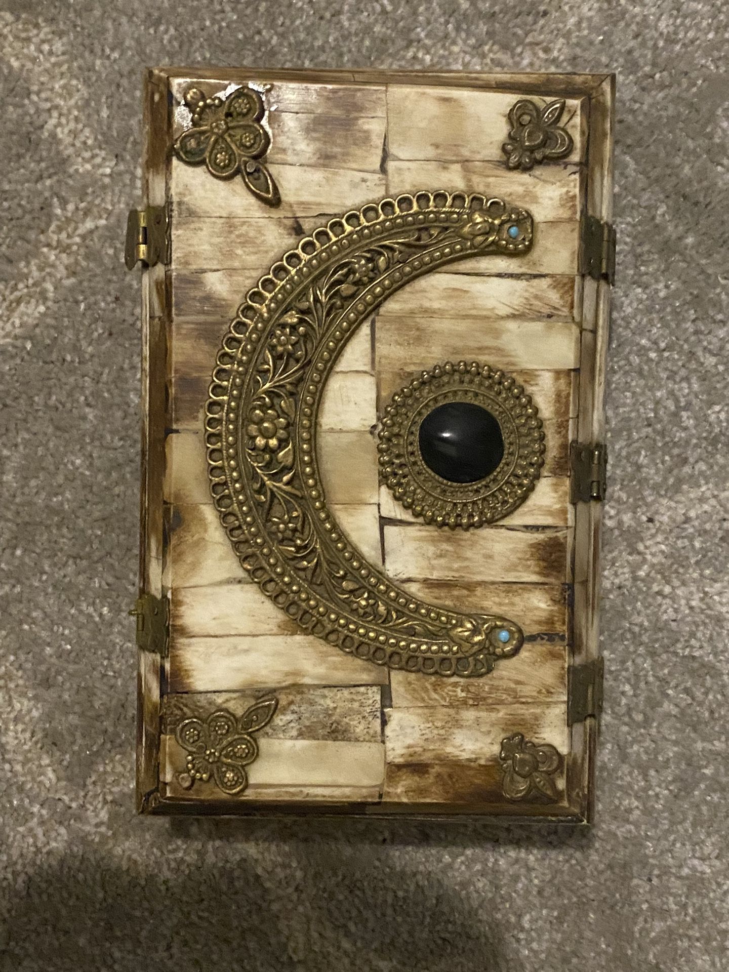 Antique Ivory  Box From Turkey 