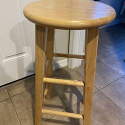 2 Wooden Stools 