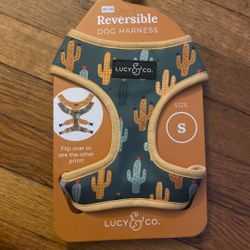 Dog Harness, Reversible, Lucy And Cole Cactus print so small