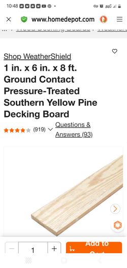 2x6x12 pressure treated deck boards