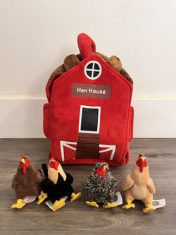 Hen House Chicken Coop Plush Set