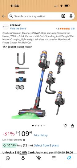 New cordless vacuum