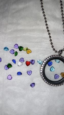 Heart birthstone Charm's 2 for 1$