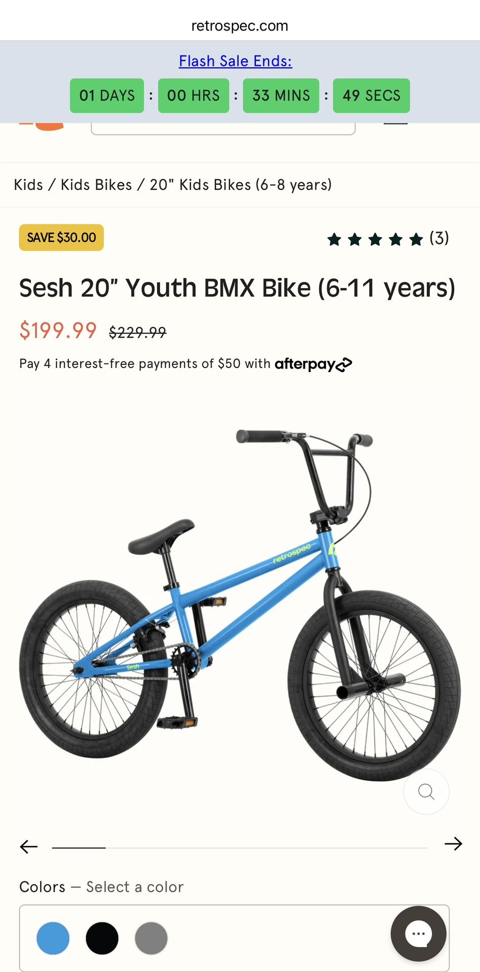 Never Used Youth BMX bike with helmet for sale