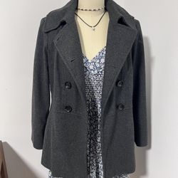Size Medium Michael Kors Gray Wool Coat For Women. Dry-clean Only. In Perfect Condition Like New! Pick Up Only In Torrance 90505