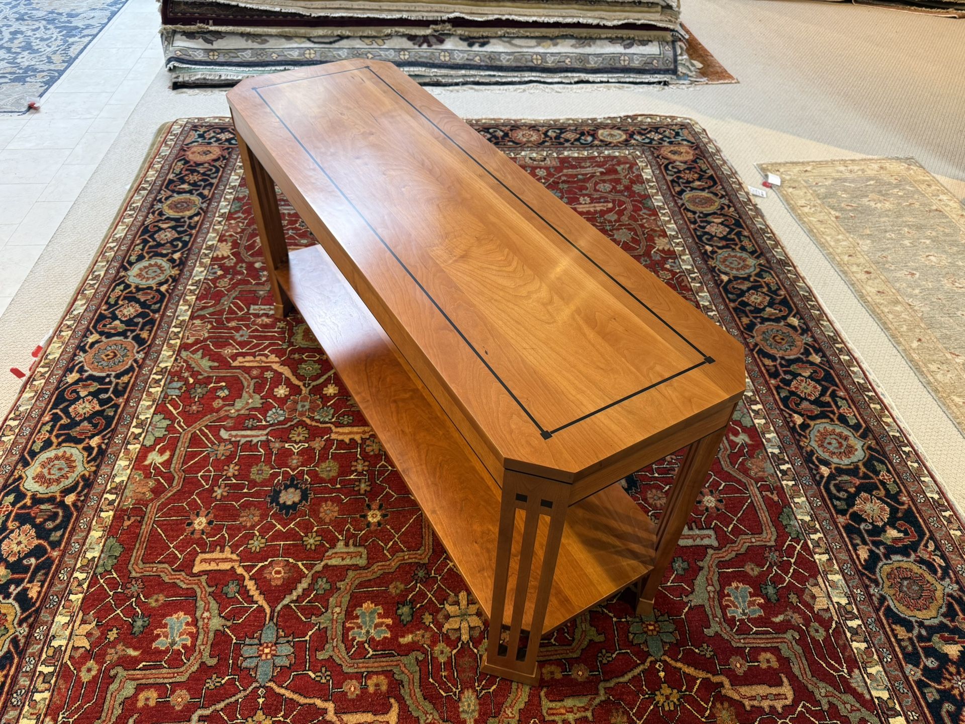 21St Century Stickley Cherry Console Table.
