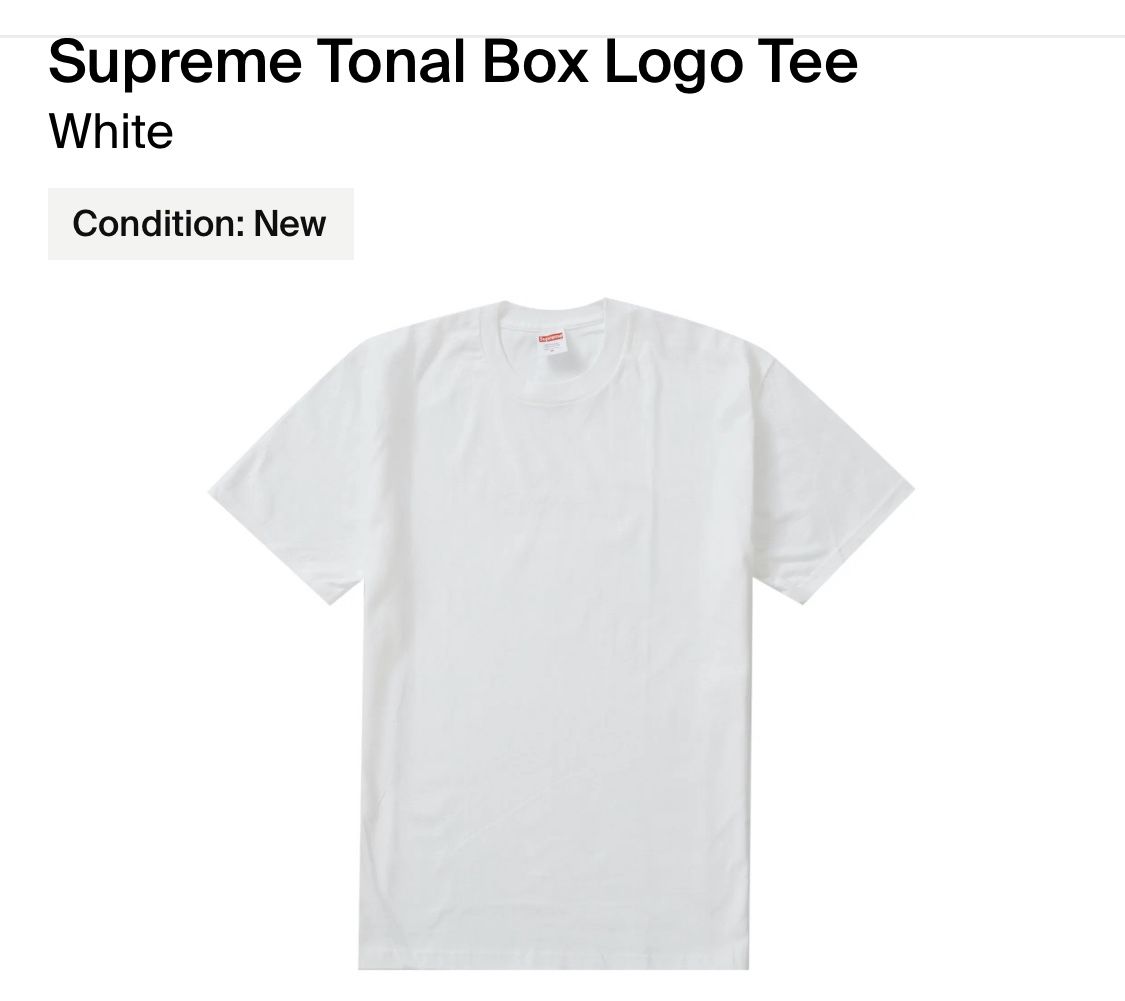 Supreme Tonal Box Logo Tee Size XL for Sale in Newport News, VA