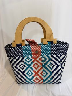 Oaxaca-style or Mexican woven tote