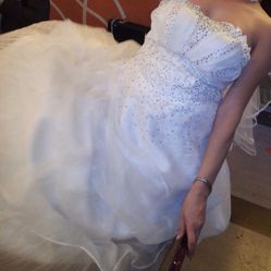 Wedding Dress  Size Medium-Large 