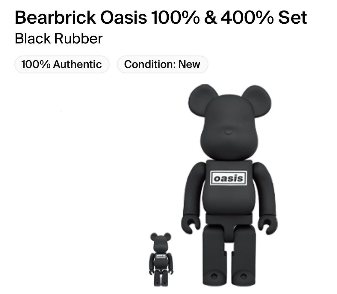 Bearbrick Oasis Black Rubber