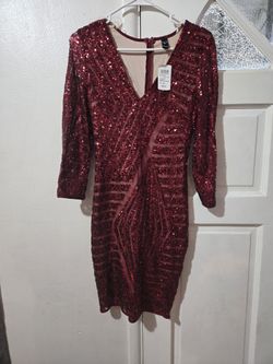Burgundy Dress
