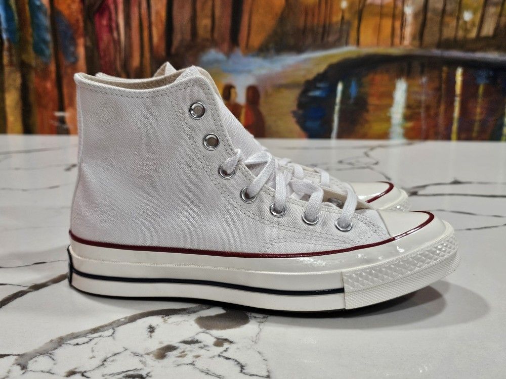 Converse Chuck 70 Hi White Garnet Size 7.5, 9.5, 10 US Women's 