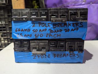 Breaker 50amp-20amp-15amp