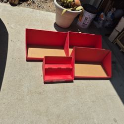 Set Of 4 Cardboard Display Boxes